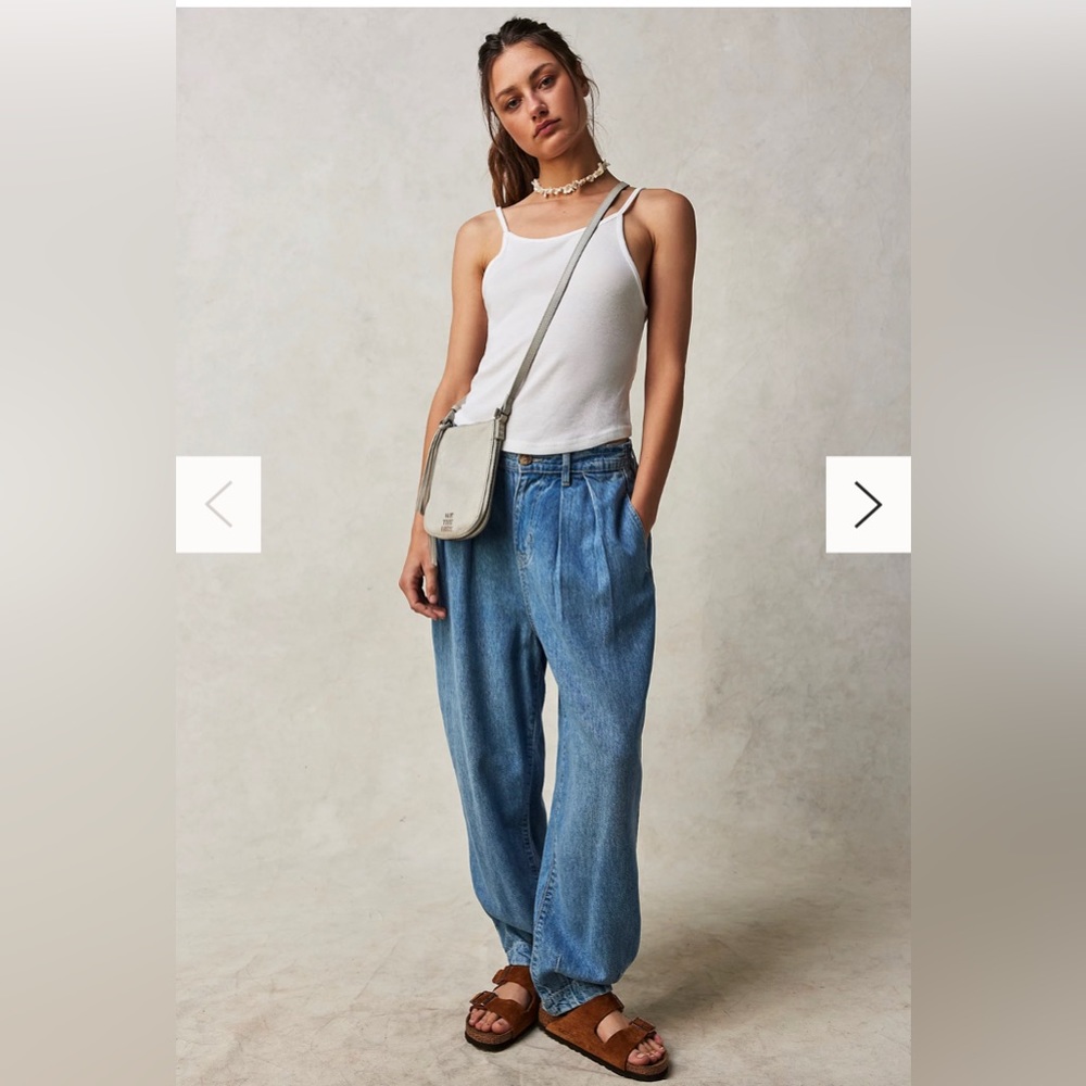 We The Free Esme Pull-On Denim Trousers, new with tags size M!